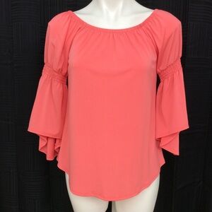 New Directions Small Petite Bell Sleeves Top